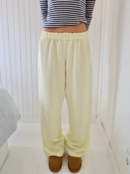 image-Boli Family Women's Striped Casual Pants - Pink High Waist