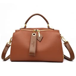 image-Boston Shoulder Bag - Black PU Casual