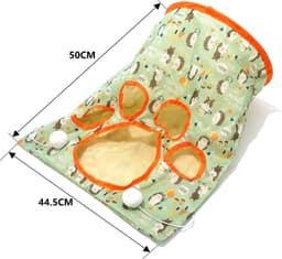 image-Cat Tunnel Toy with Ball & Crinkle Paper Interactive