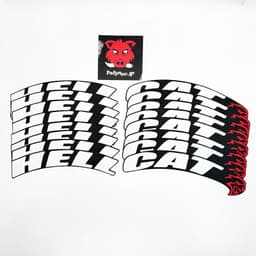 image-Car Tire Letter Stickers - White PVC Adhesive Washable