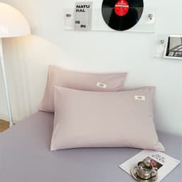 image-Modern Simple Cartoon Pillow Cover Cotton Pair