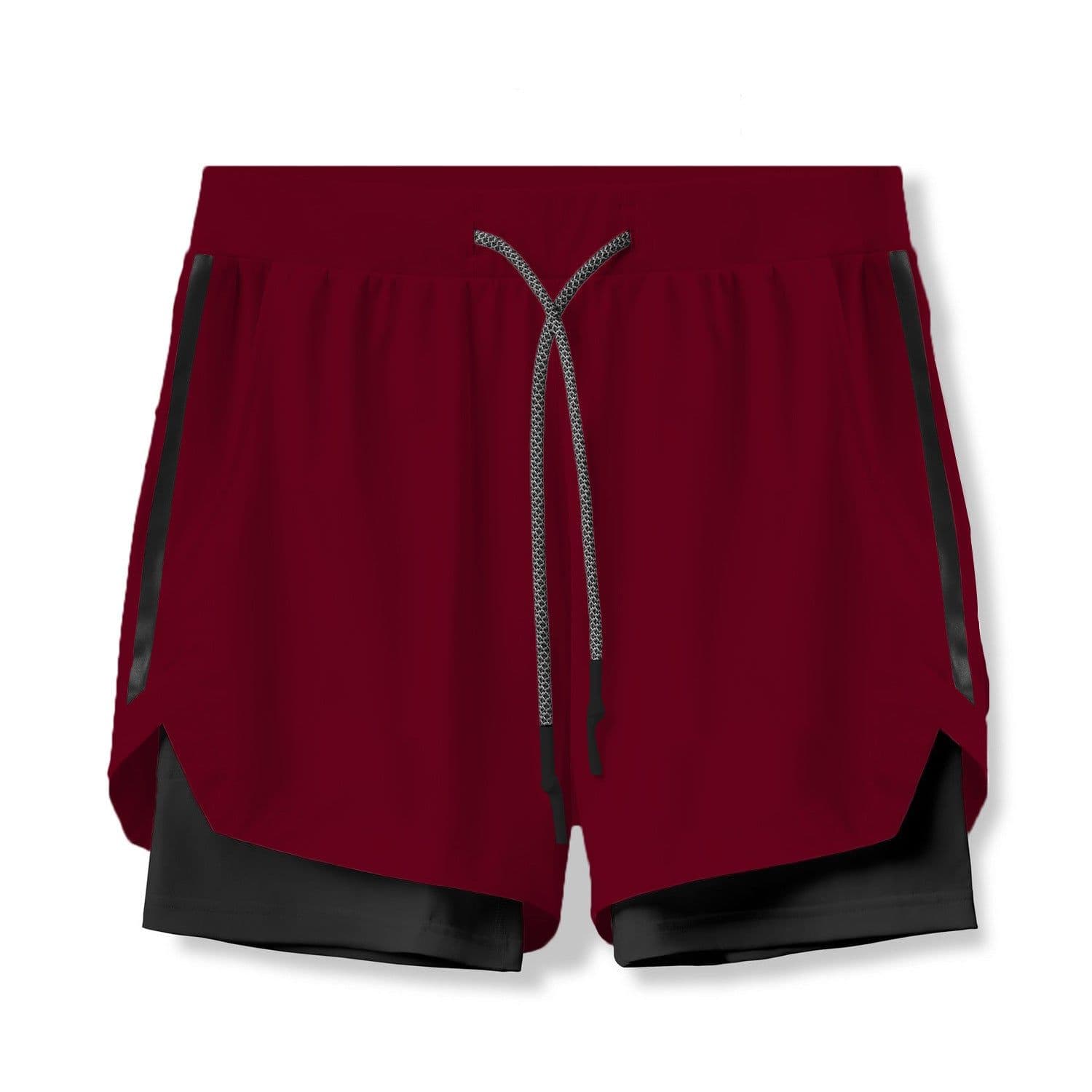 image-Men's Sports Shorts - Black Breathable Gym Training