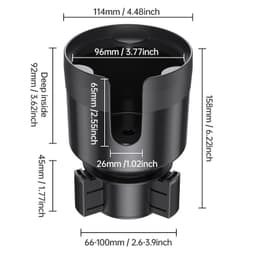 image-Car Cup Holder - Plastic SD-1039