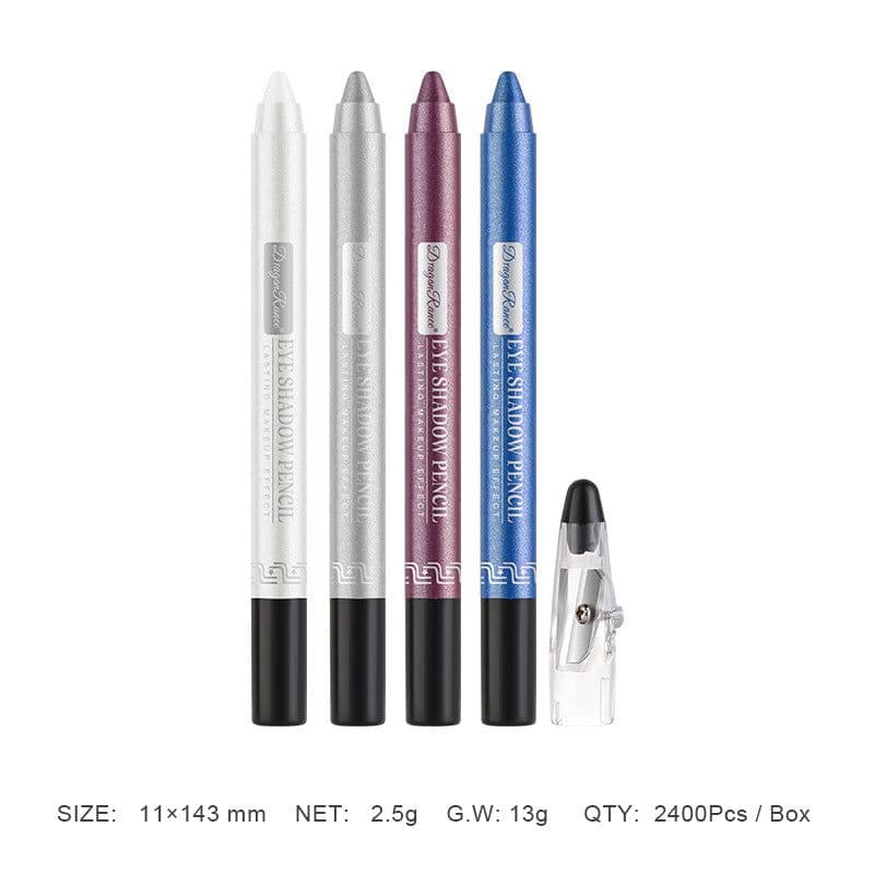 image-Cross-border eyeshadow pen, eyeliner, eyeshadow stick, eyeshadow silkworm pen, pearlescent eyeshadow pen with pencil sharpener, foaming pen