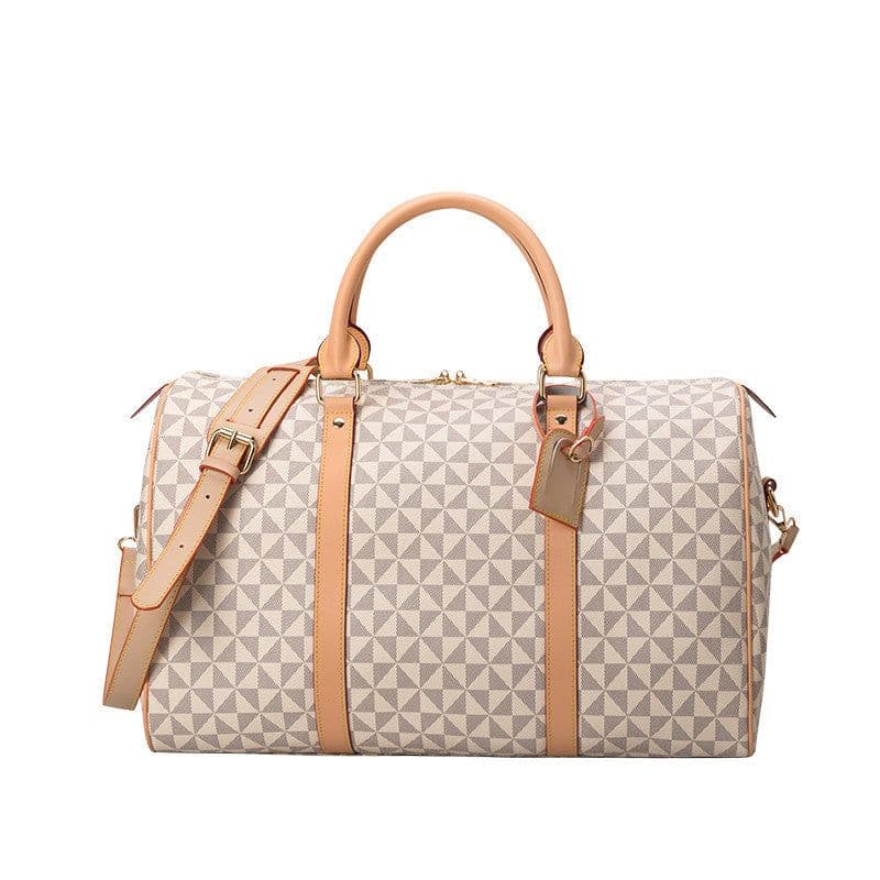 image-Women's Boston Travel Bag - Black PU Leather Weekender