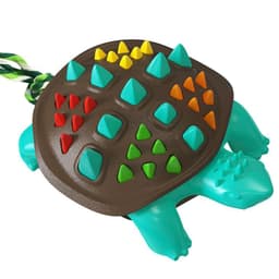 image-Dog Frisbee Toy - UFO Interactive Throw Coffee Yellow
