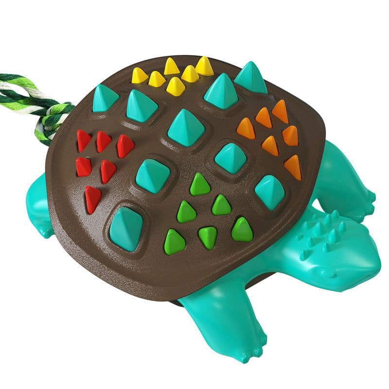 image-Dog Frisbee Toy - UFO Interactive Throw Coffee Yellow