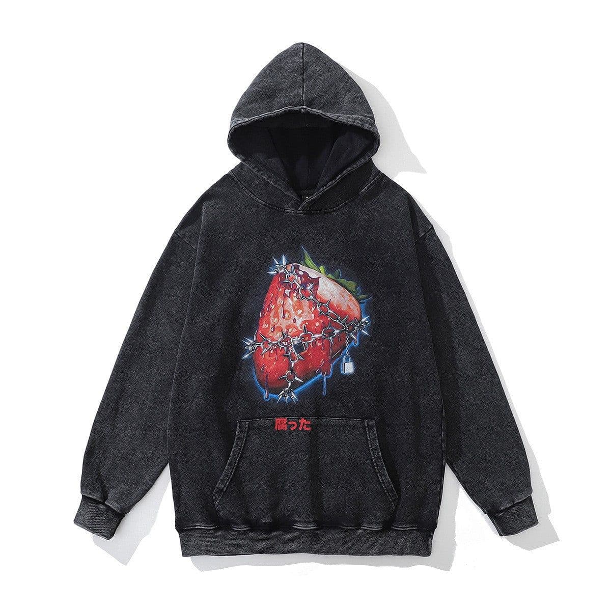 image-Cotton Fleece Hoodie - Kangaroo Pocket Loose Fit XXL