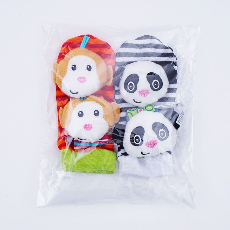 image-Sozzy Baby Rattle Socks Wrist Strap 0-1Y