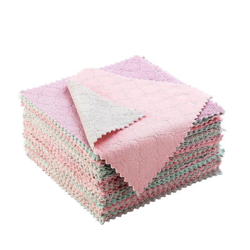 image-Coral Fleece Dishcloth 30x30cm - 20 Pack