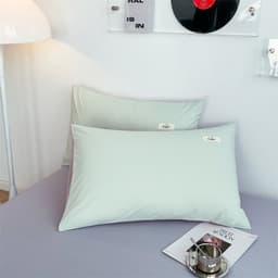 image-Modern Simple Cartoon Pillow Cover Cotton Pair