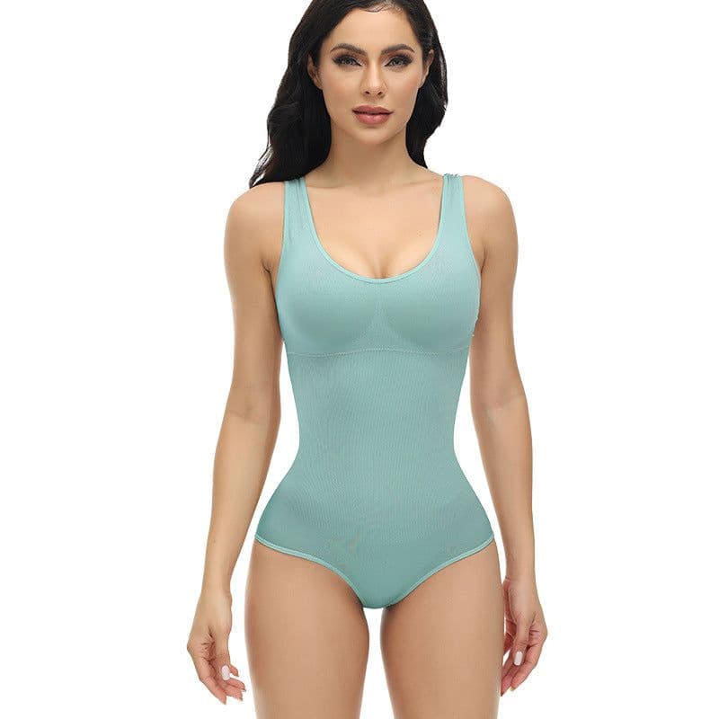 image-European and American one-piece corsets to control abdomen, lift buttocks, shape and shape women's postpartum waist underwear, elastic body corset