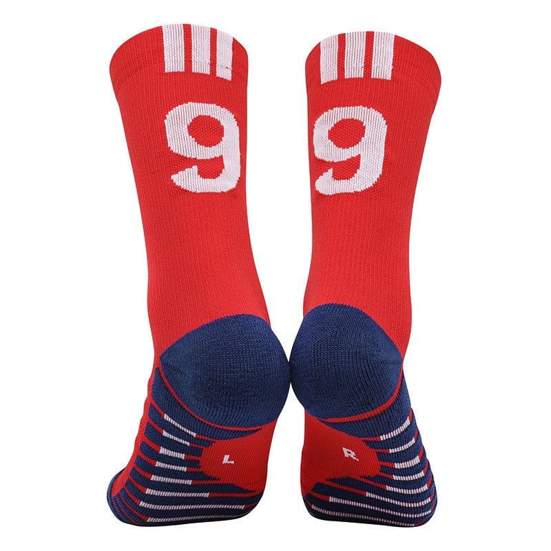 image-Men's Football Socks - Royal Blue, Non-Slip, Nylon Sports (65 characters)