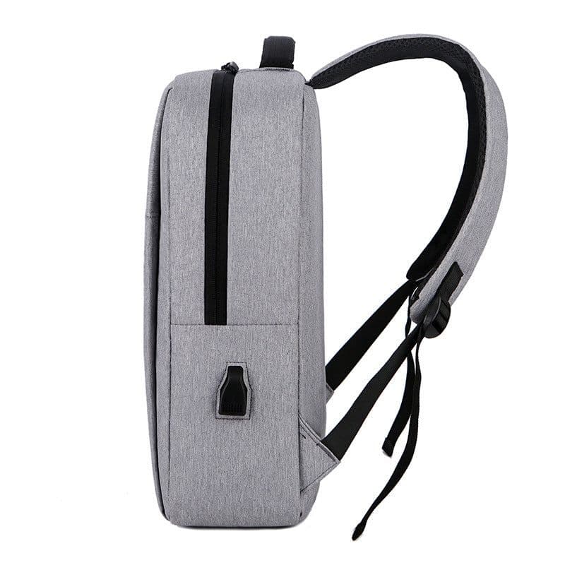image-Little Elite 20-35L Business Backpack - Gray USB Charging Oxford Cloth