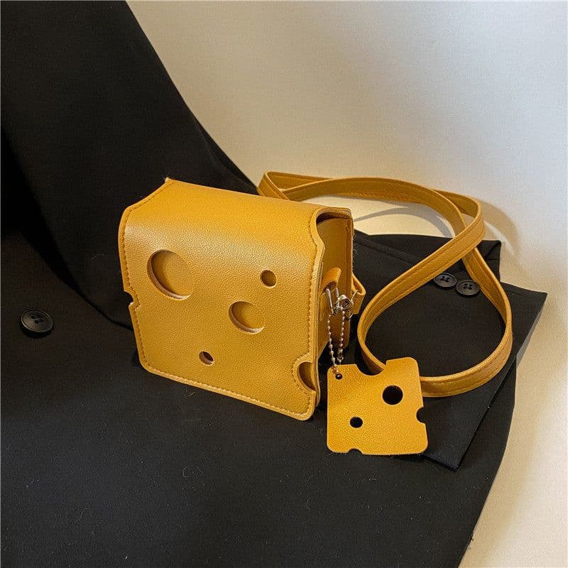 image-Niche Design Mini Cheese Triangle Crossbody Bag