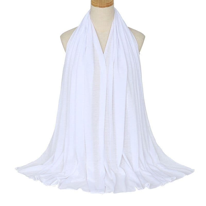 image-Modal Cotton Scarf - Long Soft Casual Solid Color