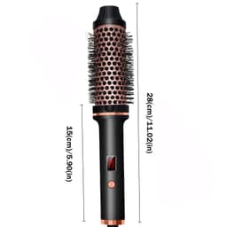image-New cross-border perm curling iron hair straightener electric plywood straight curling dual-purpose large curling inner bangs perm iron straight