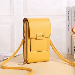 image-2022 new touch screen mobile phone bag female small oblique cute mobile phone small bag fashion wallet vertical section