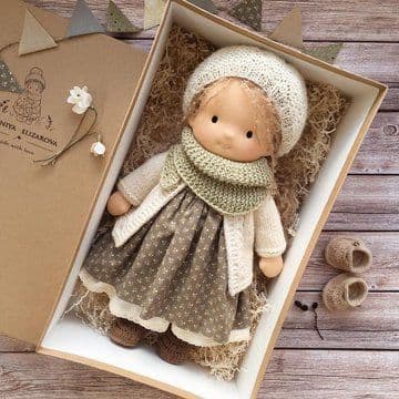 image-Waldorf Doll Cotton Handmade - Animal Cartoon