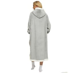 image-Winter blanket extra long vertical pocket fleece lazy blanket flannel lambswool TV TV blanket bathrobe