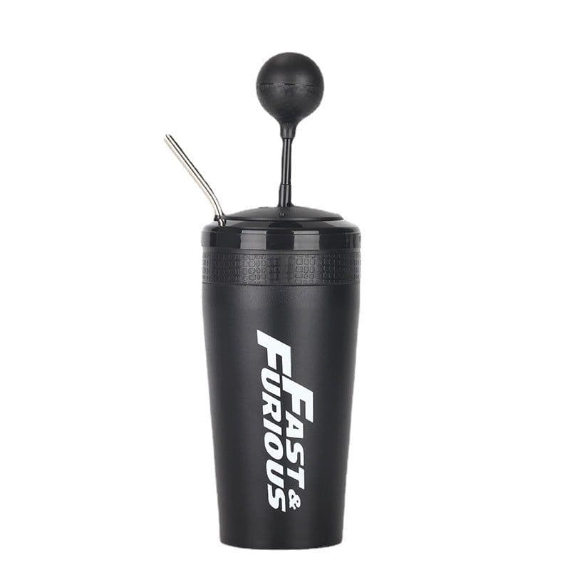 image-Factory direct supply 304 stainless steel thermos cup speed and passion gear cup vacuum double-layer large-capacity car cup