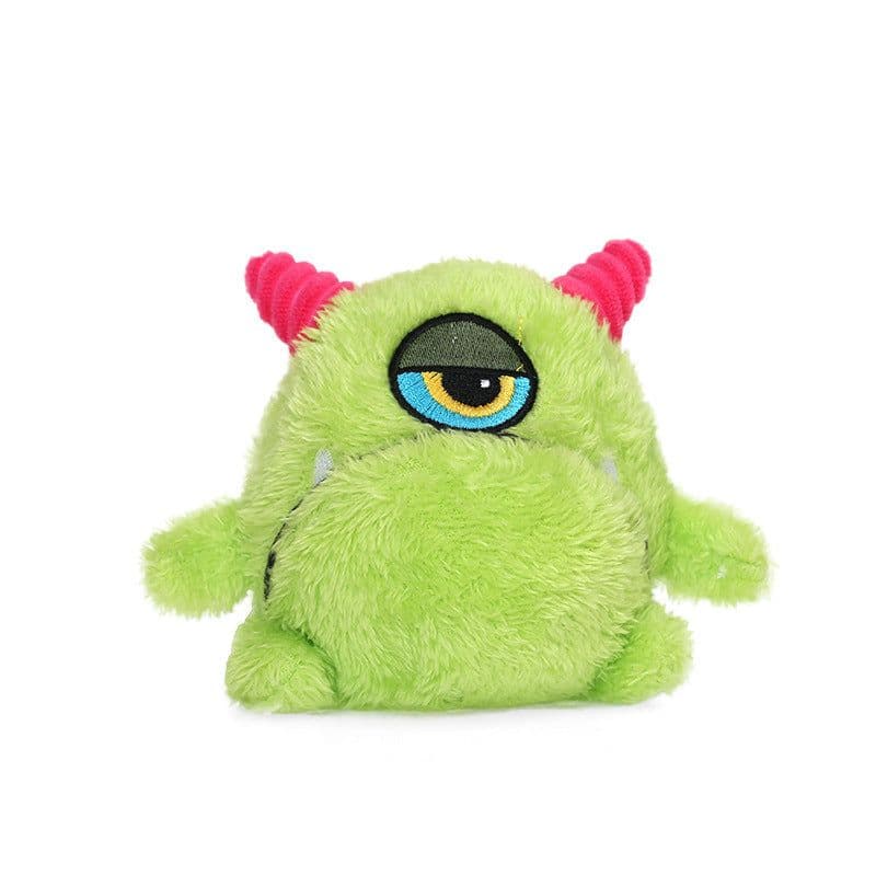 image-Q-monster Plush Dog Toy - Interactive Voice Spiny Ball