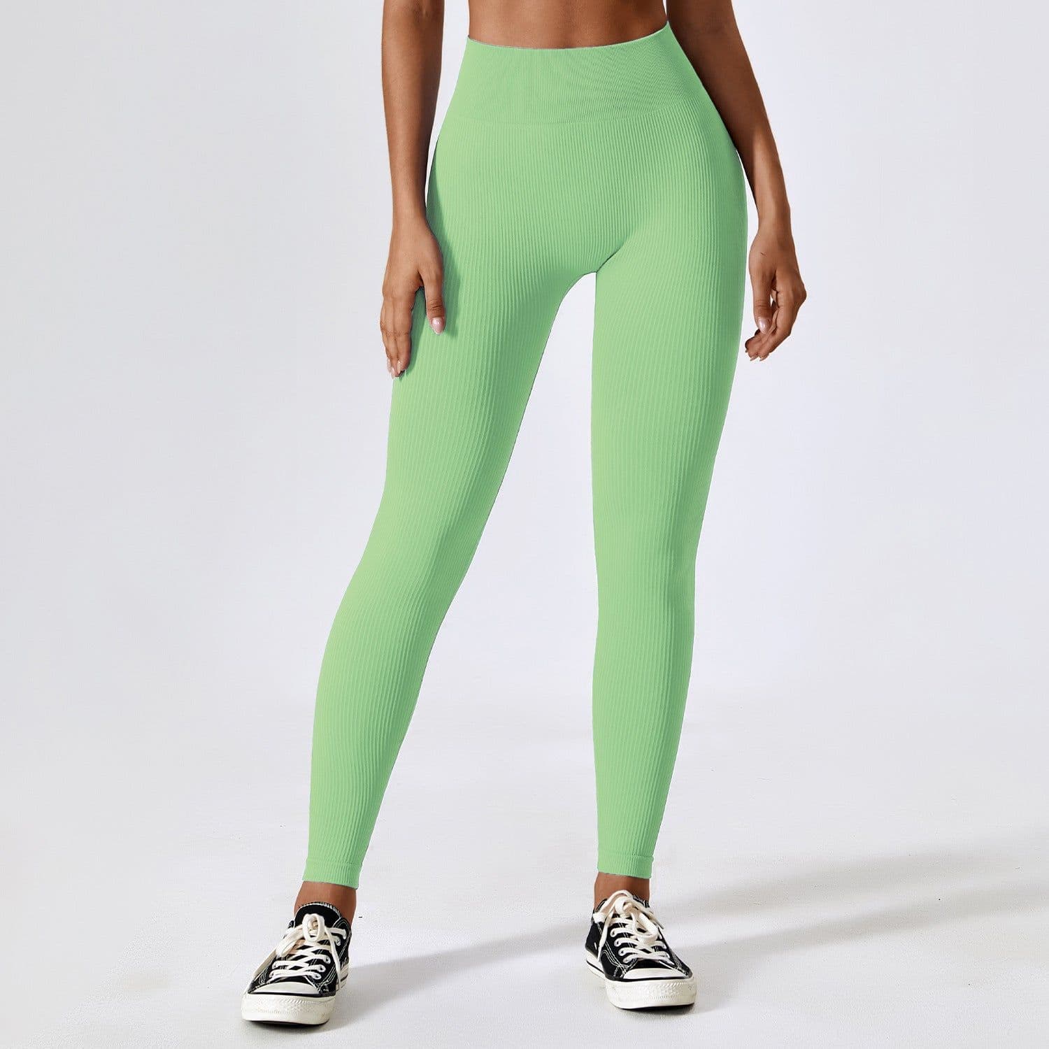 image-Zechuang Seamless Yoga Pants - Avocado Green L