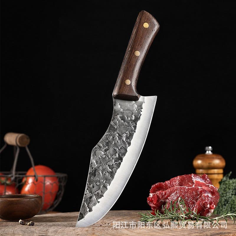image-Curved Back Butcher Knife 19.7" Stainless Steel