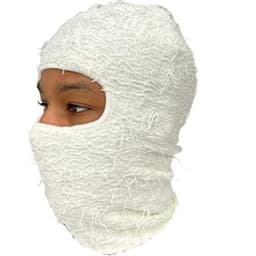image-Camouflage Knitted Balaclava Hat - Polyester Coffee