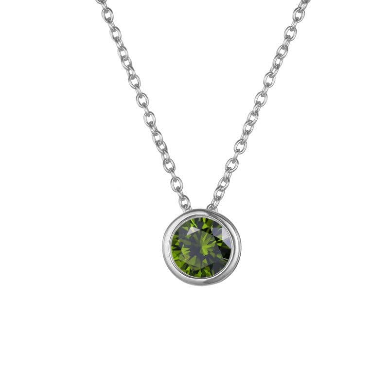 image-JUJIE Rhinestone Necklace - Rose Gold Geometric