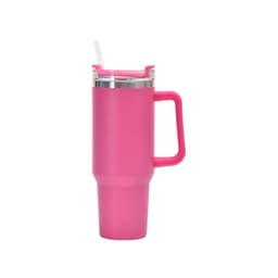 image-Qihao 40oz Stainless Steel Vacuum Insulated Car Cup - Dark Blue, 30oz Capacity