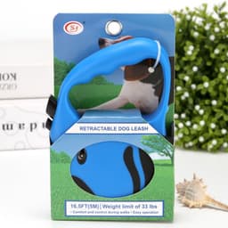 image-Auto Retractable Dog Leash - 5M ABS Walking Chain Rope