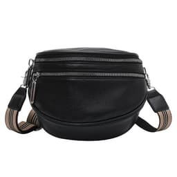 image-PU Shoulder Bag - Brown Crossbody Messenger Bag