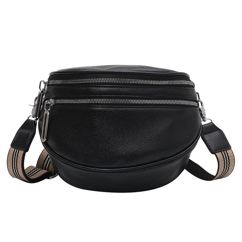 image-PU Shoulder Bag - Brown Crossbody Messenger Bag