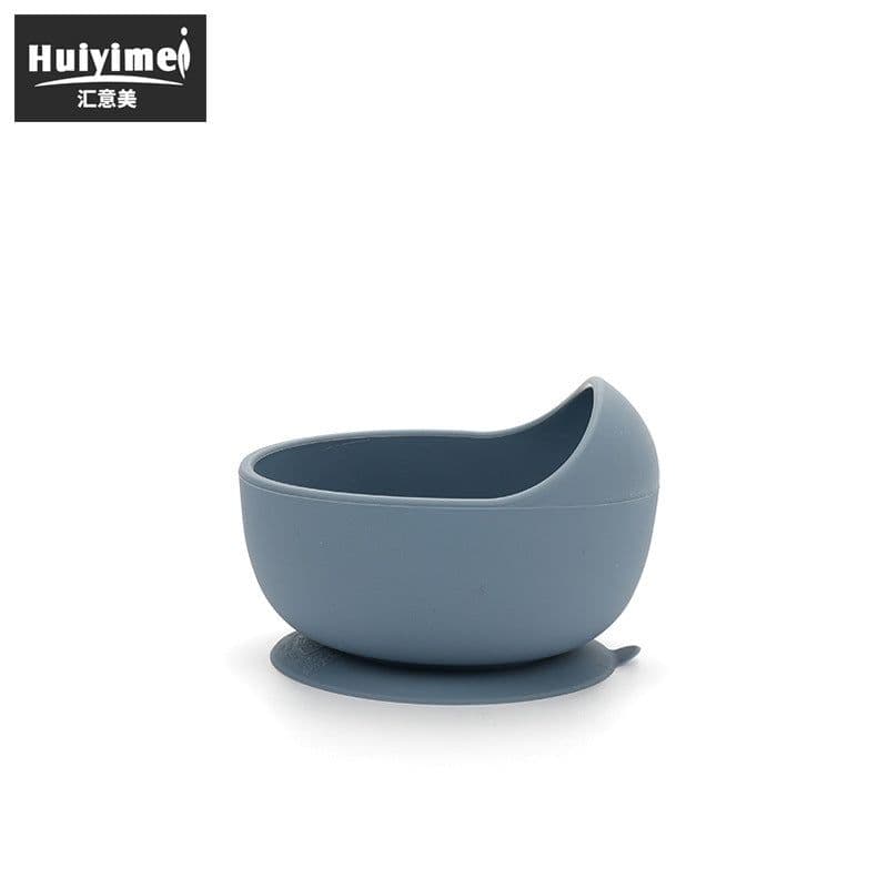 image-Leida Silicone Baby Bowl Set - Purple Anti-Fall Spoon Included