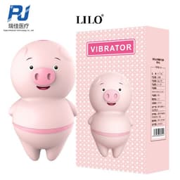 image-Tongue Licking Pig Silicone Wireless Vibrator - Adult Massage Toy
