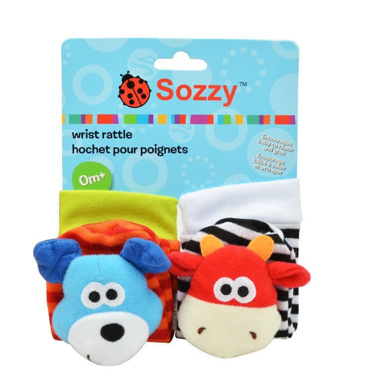 image-Sozzy Baby Rattle Socks Wrist Strap 0-1Y