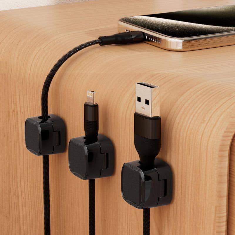 image-Wuyu Magnetic Cable Organizer - Black