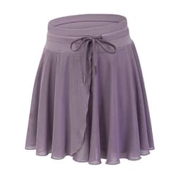 image-Yoga Skirt Shorts - Daisy Purple XL High Waist