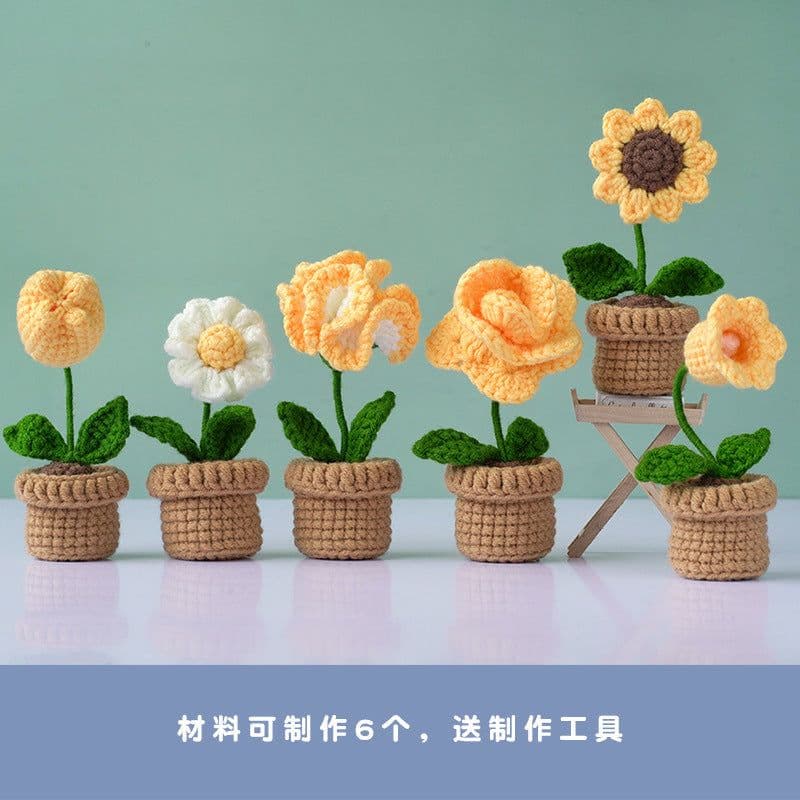 image-English instruction manual new product handmade crochet material bag weaving DIY wool making small toy decoration