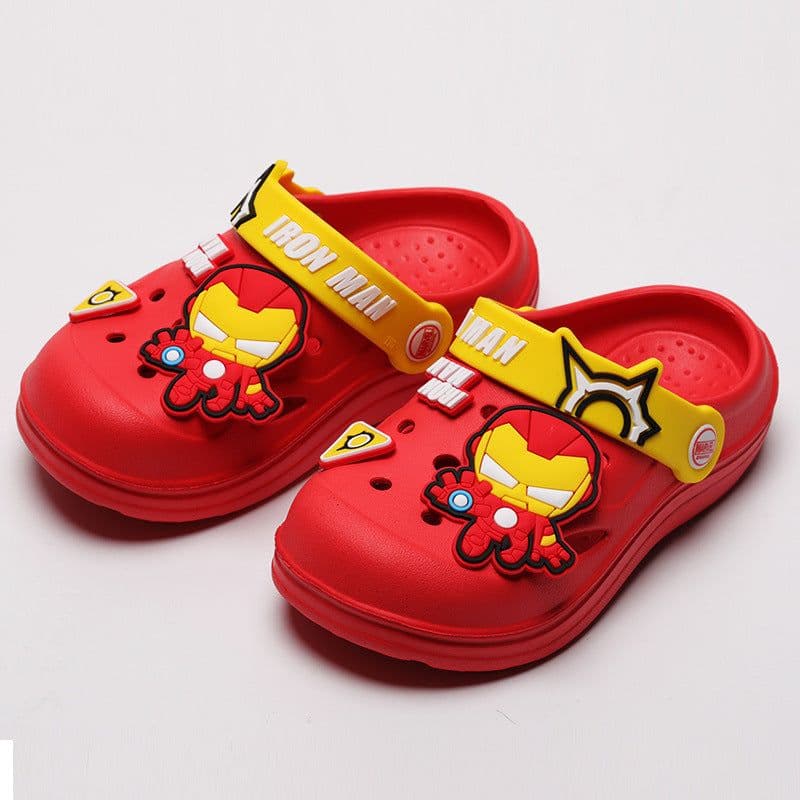 image-Disney Iron Man Crocs - Purple Kids Beach Slippers