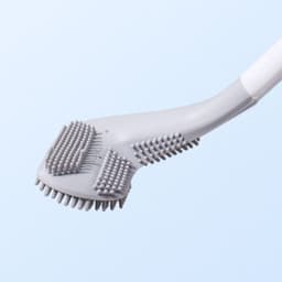 image-Qingqiu Green Toilet Brush Set Wall Hanging Long Handle No Dead Corner Cleaning