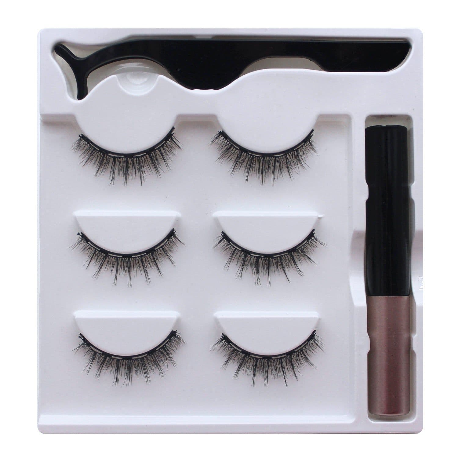 image-Magnetic False Eyelashes 5 Pairs 8-15mm Thick
