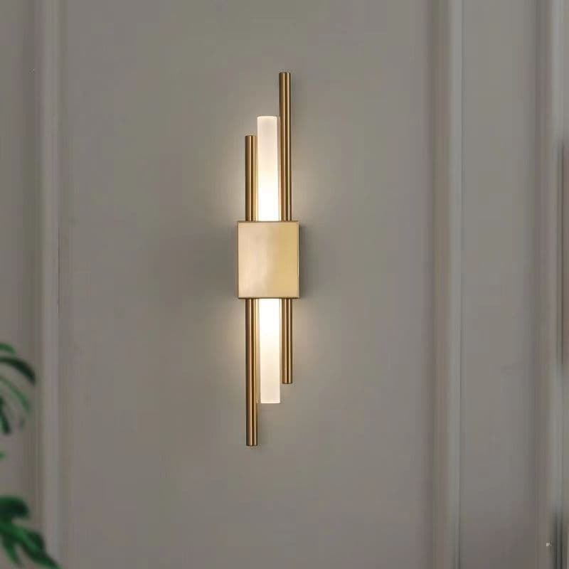 image-Hao Deng Cylindrical Gold Wall Lamp - 3 Color Dimmable LED 80CRI Minimalist