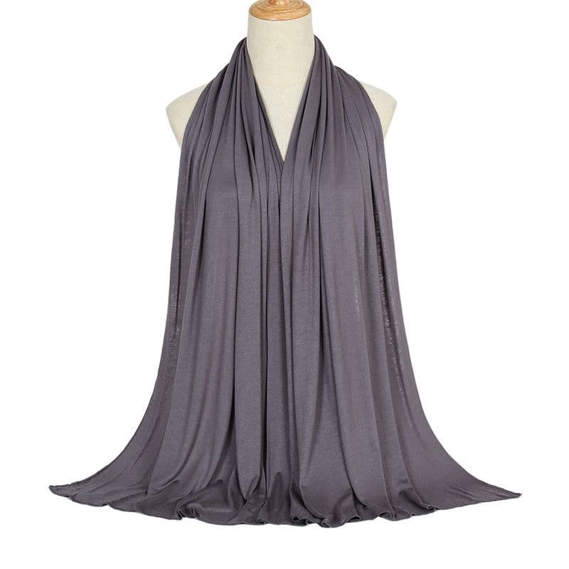 image-Modal Cotton Scarf - Long Soft Casual Solid Color