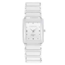 image-CHENXI Couple Watch Ceramic Square Black 30M