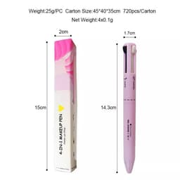 image-4 in 1 Makeup Pen - Black Eyeliner Eyebrow