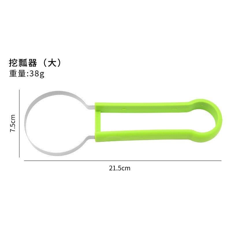 image-Three In One Stainless Steel Fruit Digger Set, 3-Piece Carving Spoon And Scoop