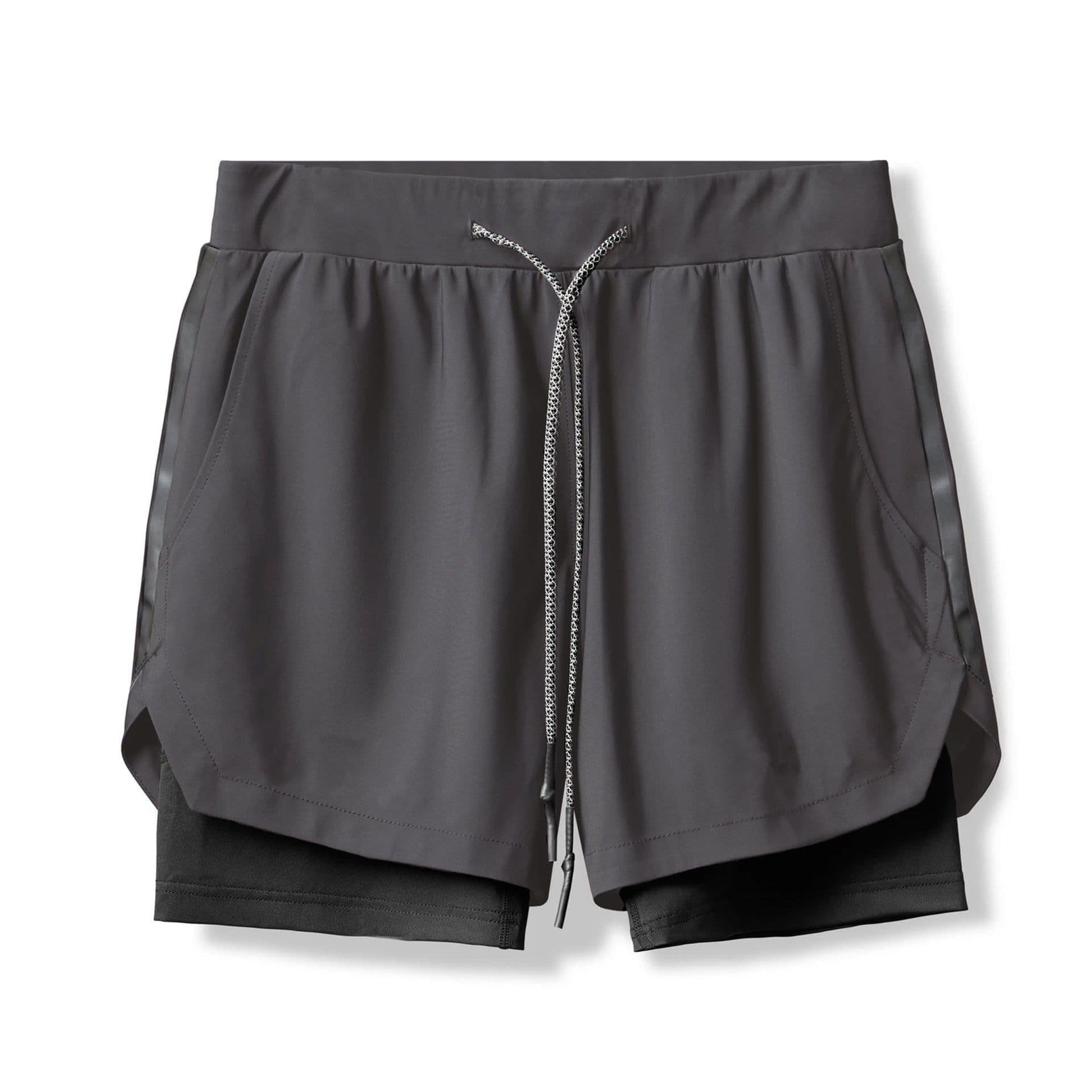 image-Men's Sports Shorts - Black Breathable Gym Training