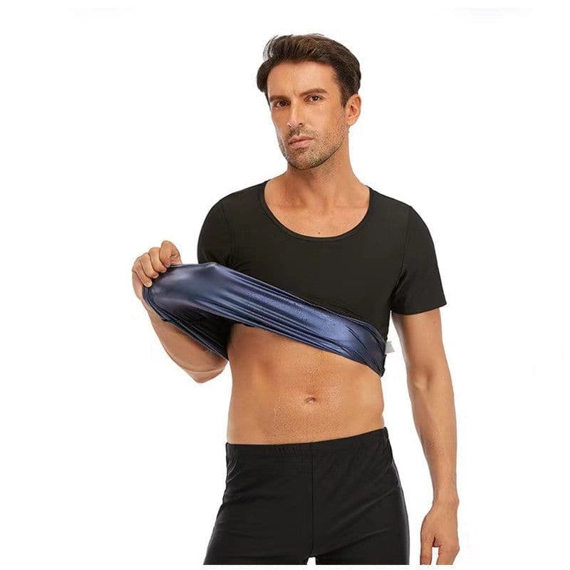 image-Men's Tight-Fitting Sweat Clothing - Sports Corset Top